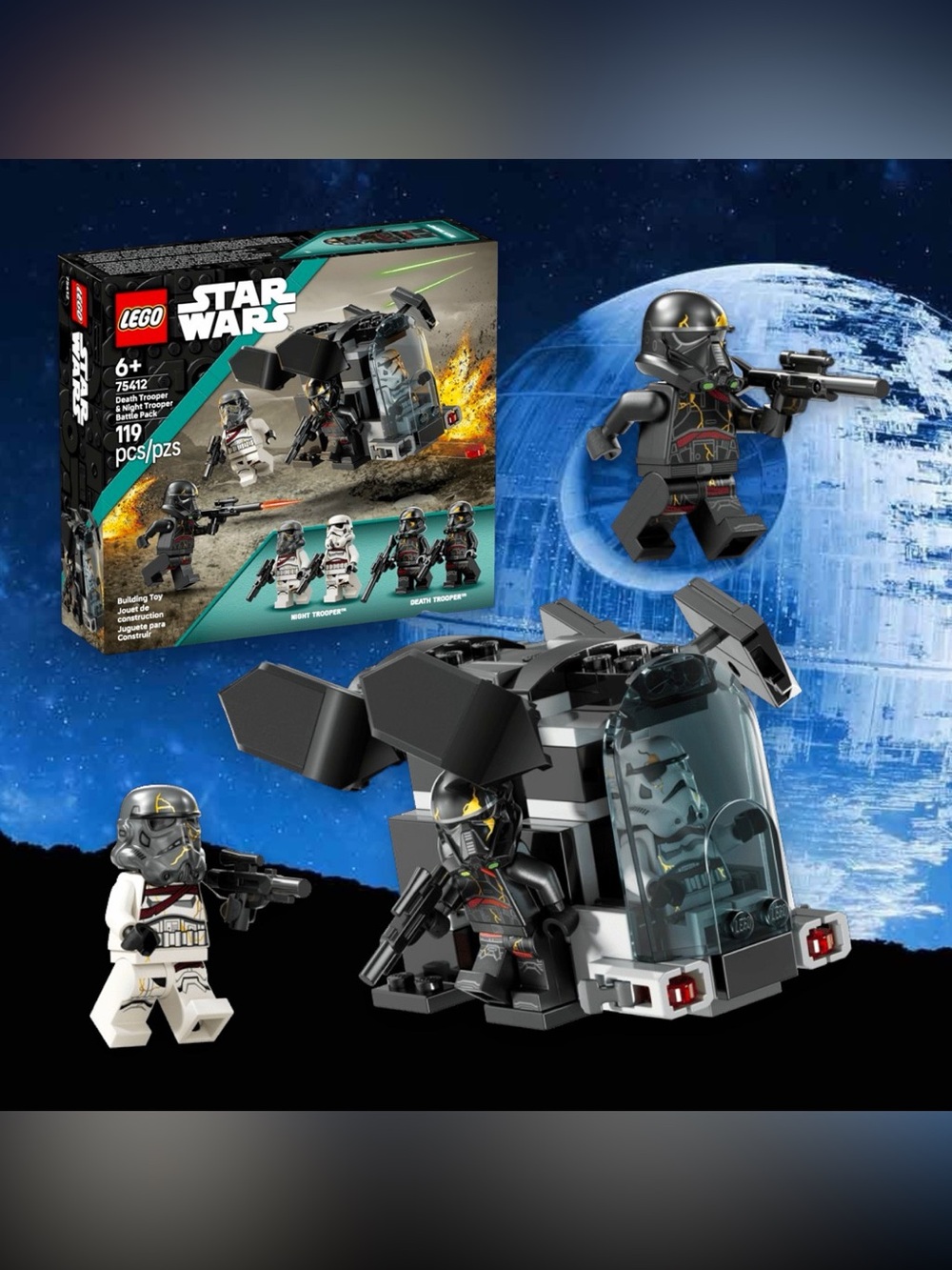LEGO Star Wars: Death Tropper Night Trooper Battle Building Set #75412 (119 pcs)